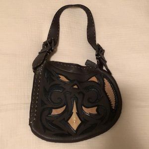 Fendi Selleria Rare Vintage Hobo, Stingray trim